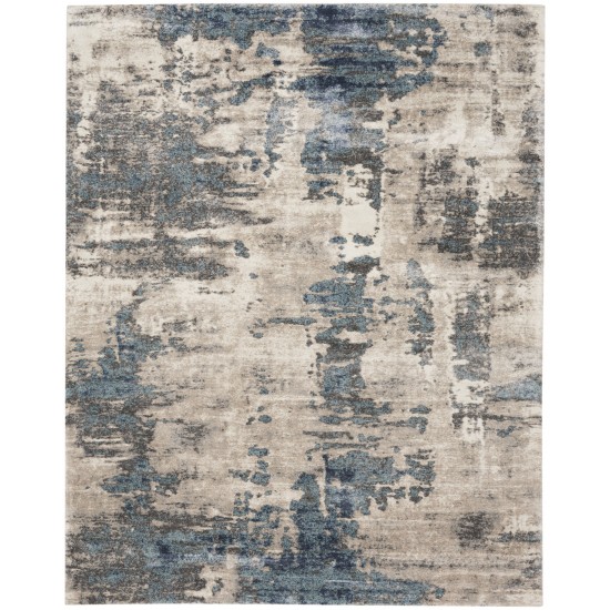 Kathy Ireland American Manor AMR04 Area Rug, Ivory/Blue, 7'10" x 9'10"