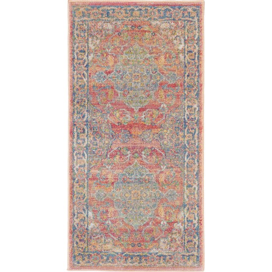 Nourison Ankara Global ANR01 Area Rug, Multicolor, 2' x 4'