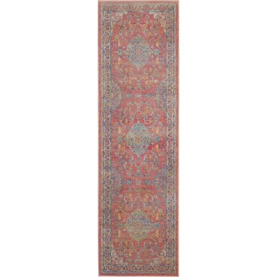 Nourison Ankara Global ANR01 Runner Rug, Multicolor, 2' x 6'