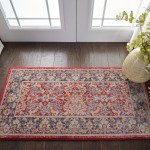 Nourison Ankara Global ANR02 Area Rug, Red, 2' x 4'