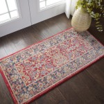 Nourison Ankara Global ANR02 Area Rug, Red, 2' x 4'