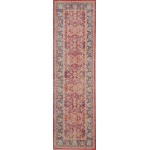 Nourison Ankara Global ANR02 Runner Rug, Red, 2' x 6'