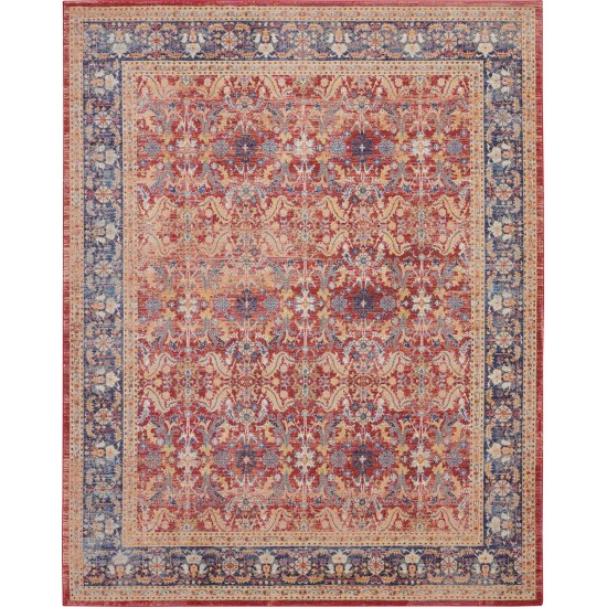 Nourison Ankara Global ANR02 Area Rug, Red, 7'10" x 9'10"