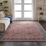 Nourison Ankara Global ANR02 Area Rug, Red, 7'10" x 9'10"