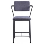 ACME Cargo Counter Height Chair (Set-2), Fabric & Gunmetal (2Pc/1Ctn)