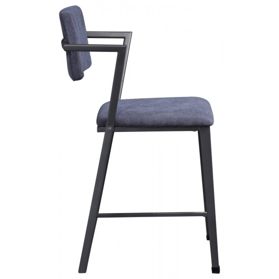 ACME Cargo Counter Height Chair (Set-2), Fabric & Gunmetal (2Pc/1Ctn)