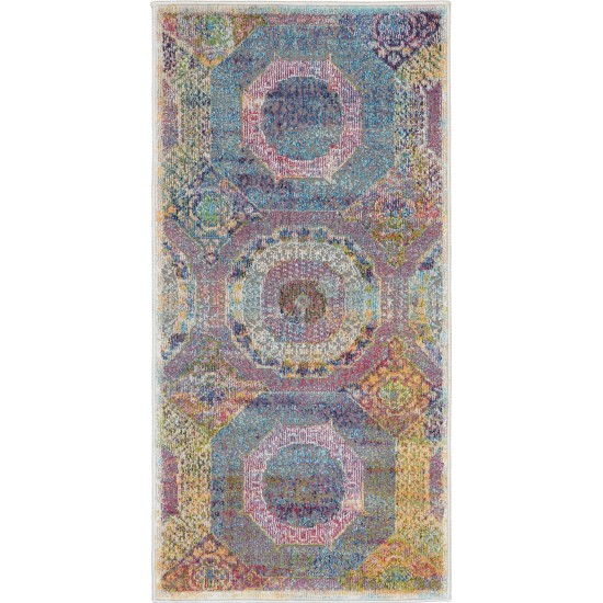 Nourison Ankara Global ANR05 Area Rug, Multicolor, 2' x 4'