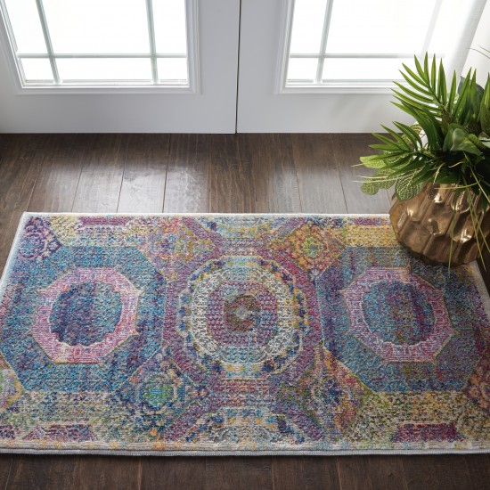 Nourison Ankara Global ANR05 Area Rug, Multicolor, 2' x 4'