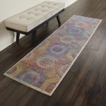 Nourison Ankara Global ANR05 Runner Rug, Multicolor, 2' x 6'