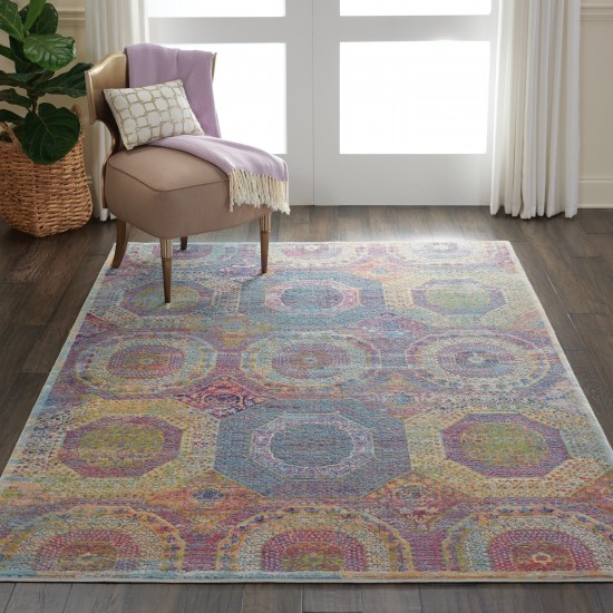 Nourison Ankara Global ANR05 Area Rug, Multicolor, 4' x 6'