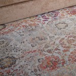 Nourison Ankara Global ANR06 Area Rug, Ivory/Orange, 7'10" x 9'10"