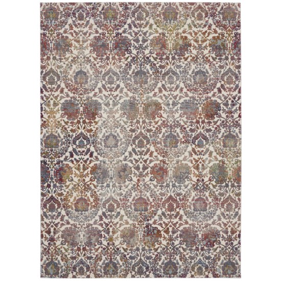 Nourison Ankara Global ANR06 Area Rug, White/Multicolor, 7'10" x 9'10"