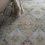 Nourison Ankara Global ANR07 Area Rug, Blue/Green, 4' x 6'