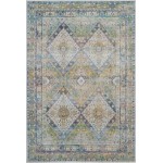 Nourison Ankara Global ANR07 Area Rug, Blue/Green, 5'3" x 7'6"