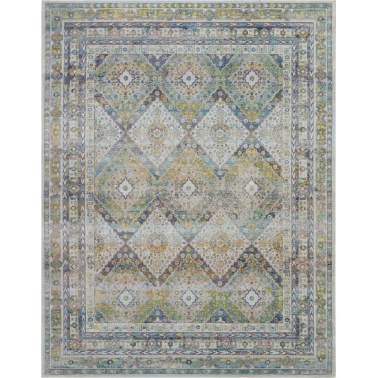 Nourison Ankara Global ANR07 Area Rug, Blue/Green, 7'10" x 9'10"