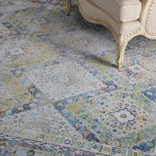 Nourison Ankara Global ANR07 Area Rug, Blue/Green, 8'10" x 11'10"