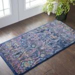 Nourison Ankara Global ANR08 Area Rug, Navy/Multicolor, 2' x 4'