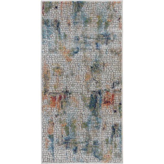 Nourison Ankara Global ANR09 Area Rug, Ivory/Multicolor, 2' x 4'