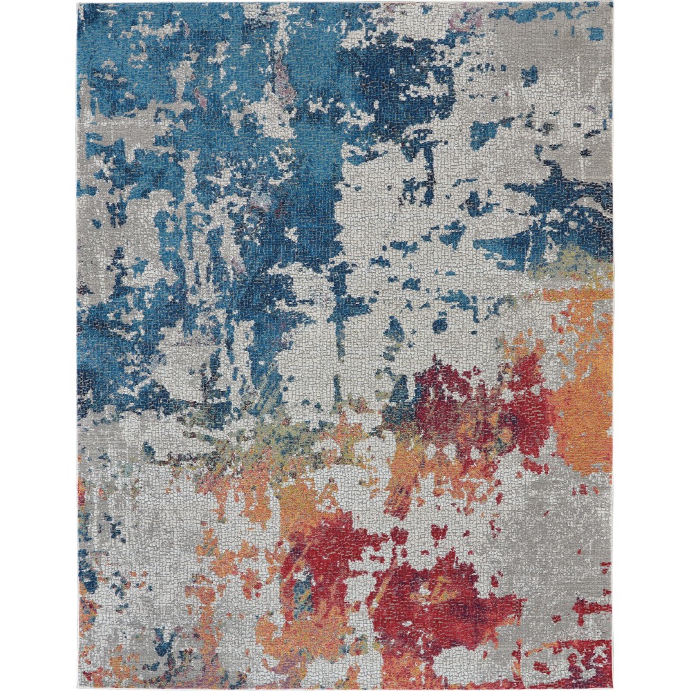 Nourison Ankara Global ANR10 Area Rug, Multicolor, 7'10" x 9'10" Nourison Ankara Global ANR10 Area Rug, Multicolor, 7'10" x 9'10"