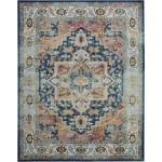 Nourison Ankara Global ANR11 Area Rug, Blue/Multicolor, 7'10" x 9'10"