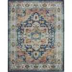 Nourison Ankara Global ANR11 Area Rug, Blue/Multicolor, 8'11" x 11'10"