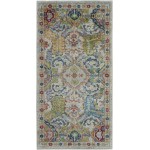 Nourison Ankara Global ANR12 Area Rug, Grey/Multicolor, 2' x 4'