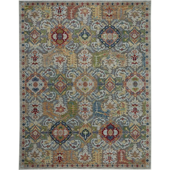 Nourison Ankara Global ANR12 Area Rug, Grey/Multicolor, 7'10" x 9'10"