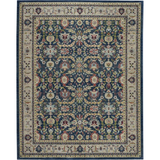 Nourison Ankara Global ANR13 Area Rug, Navy/Multicolor, 7'10" x 9'10"