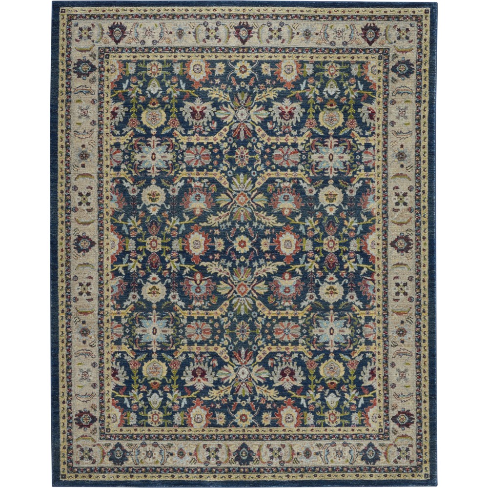 Nourison Ankara Global ANR13 Area Rug, Navy/Multicolor, 7'10" x 9'10"