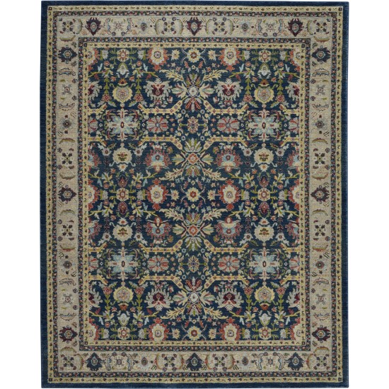 Nourison Ankara Global ANR13 Area Rug, Navy/Multicolor, 8'11" x 11'10"