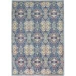 Nourison Ankara Global ANR16 Area Rug, Navy/Multicolor, 4' x 6'