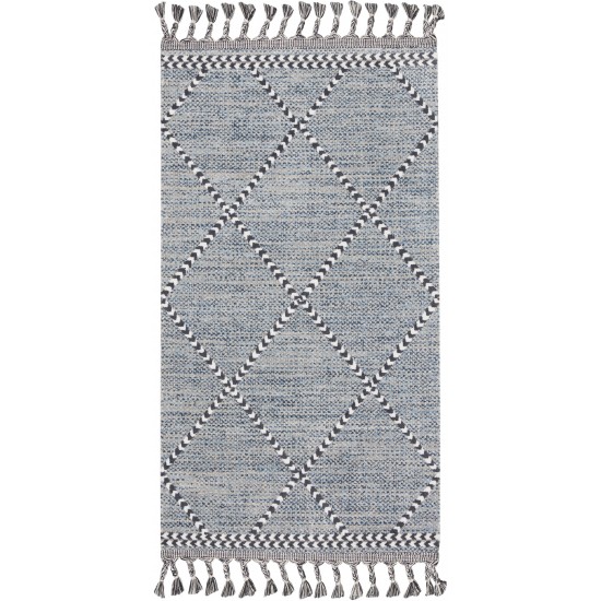 Nourison Asilah ASI01 Area Rug, Light Blue, 2'2" x 4'5"