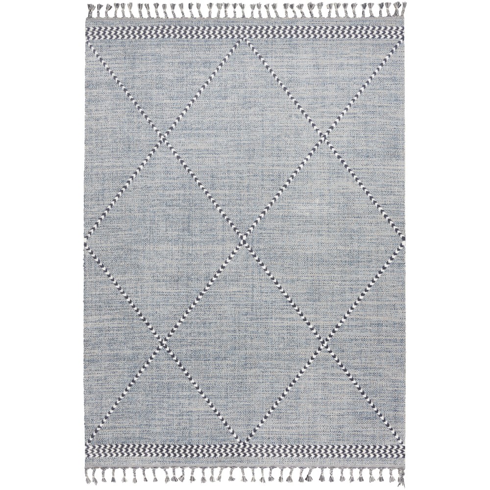 Nourison Asilah ASI01 Area Rug, Light Blue, 5'3" x 7'11"