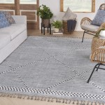 Nourison Asilah ASI01 Area Rug, Light Blue, 7'10" x 10'6"