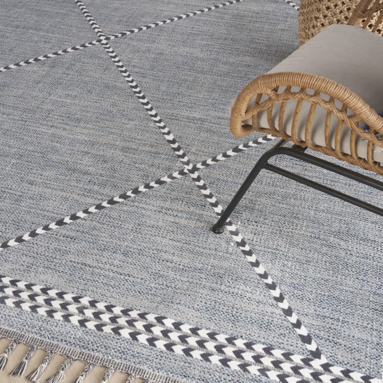 Nourison Asilah ASI01 Area Rug, Light Blue, 7'10" x 10'6"