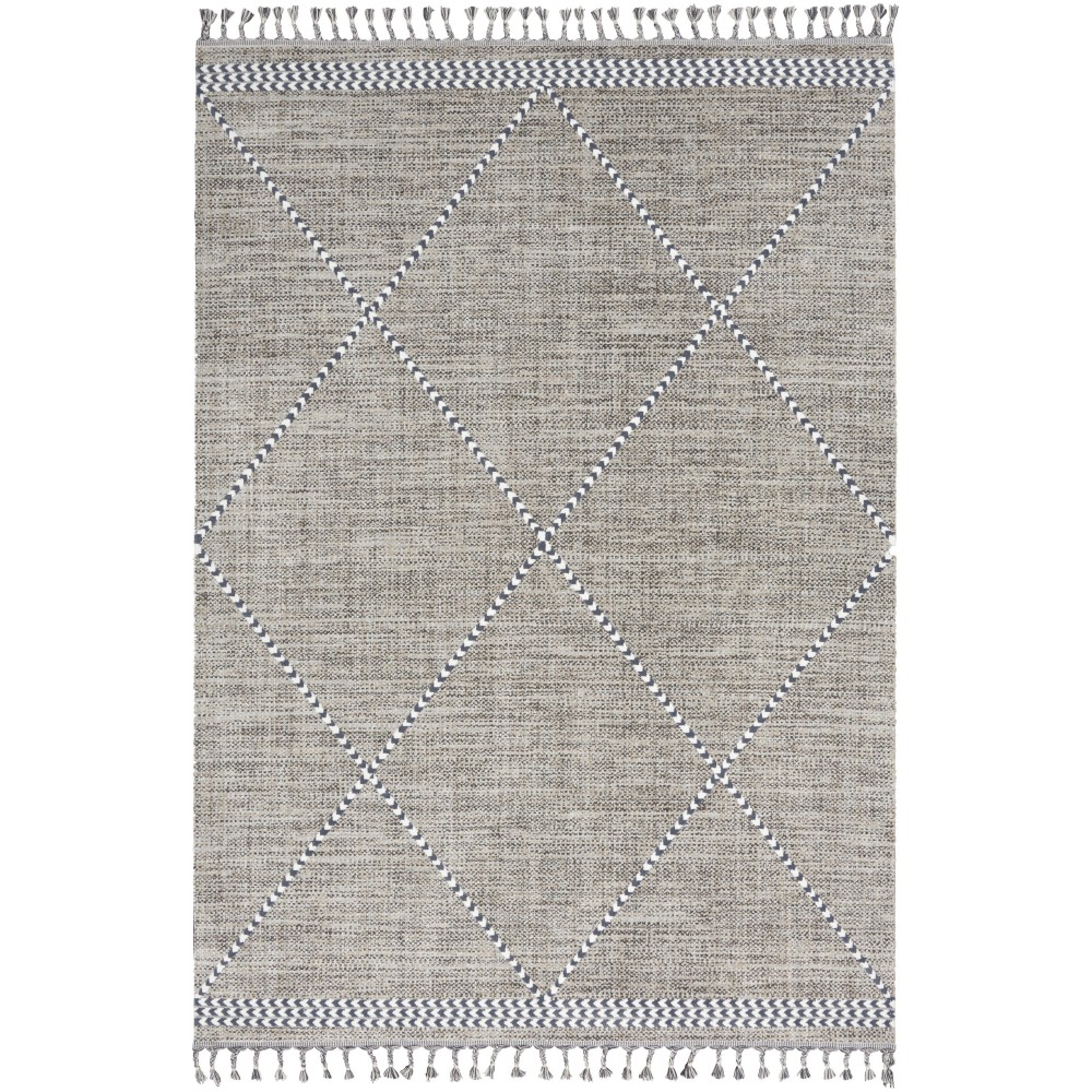 Nourison Asilah ASI01 Area Rug, Mocha, 4' x 6'2"