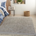 Nourison Asilah ASI01 Area Rug, Mocha, 4' x 6'2"