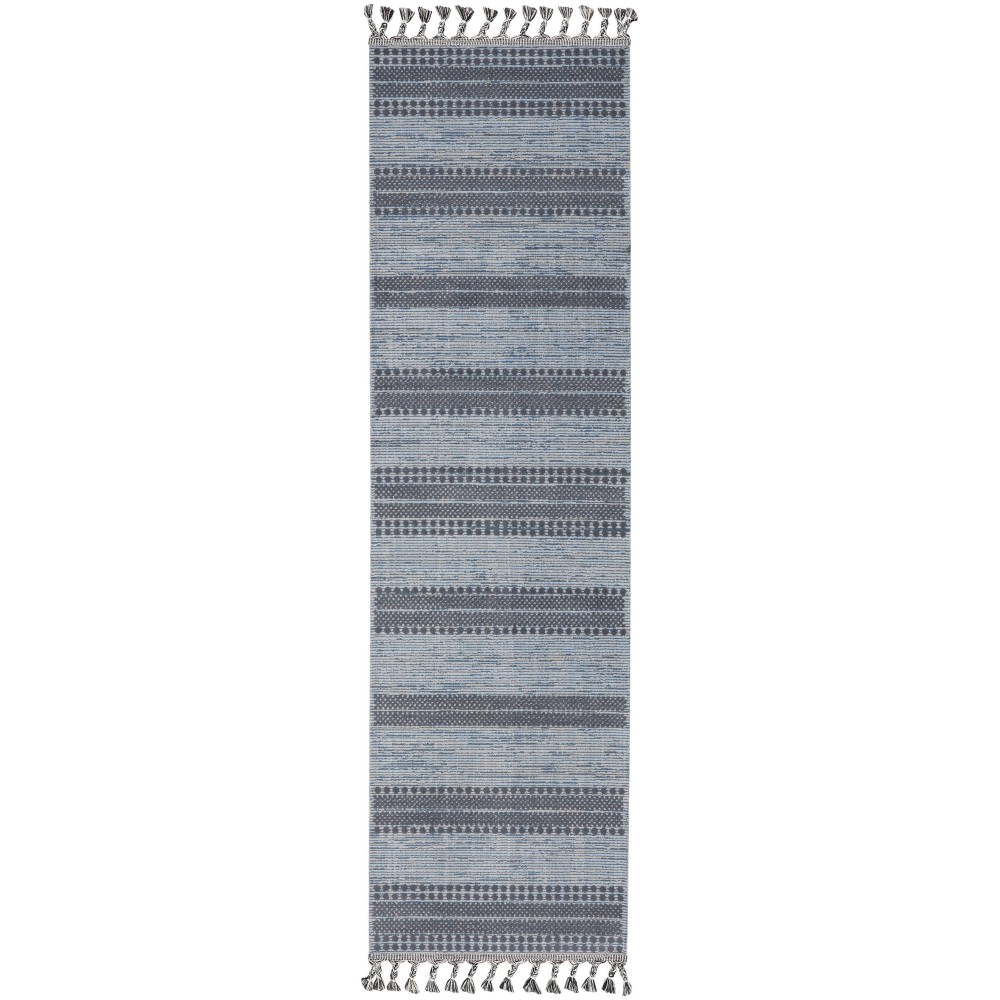 Nourison Asilah ASI02 Runner Rug, Light/Blue/Charcoal, 2'2" x 8'2" Nourison Asilah ASI02 Runner Rug, Light/Blue/Charcoal, 2'2" x 8'2"