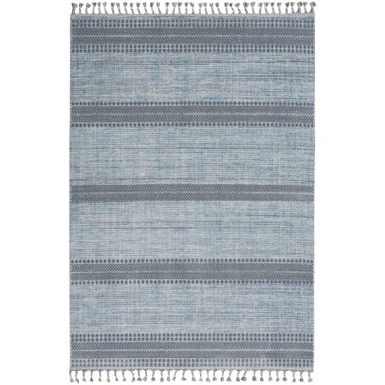 Nourison Asilah ASI02 Area Rug, Light/Blue/Charcoal, 5'3" x 7'11"