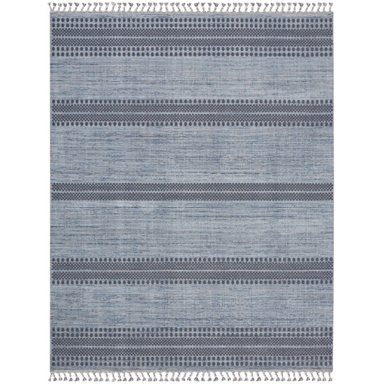 Nourison Asilah ASI02 Area Rug, Light/Blue/Charcoal, 7'10" x 10'6"