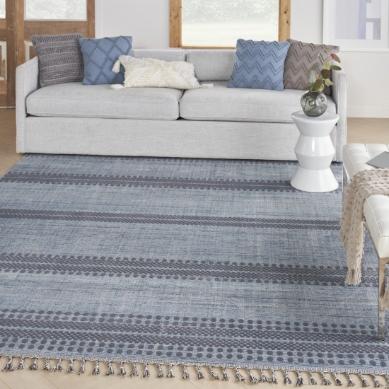 Nourison Asilah ASI02 Area Rug, Light/Blue/Charcoal, 7'10" x 10'6"