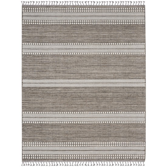 Nourison Asilah ASI02 Area Rug, Mocha/Ivory, 7'10" x 10'6"