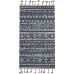 Nourison Asilah ASI03 Area Rug, Light/Blue/Charcoal, 2'2" x 4'5"