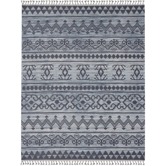 Nourison Asilah ASI03 Area Rug, Light/Blue/Charcoal, 7'10" x 10'6"