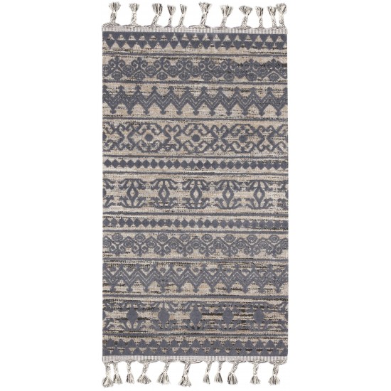 Nourison Asilah ASI03 Area Rug, Mocha/Charcoal, 2'2" x 4'5"