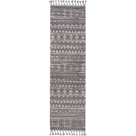 Nourison Asilah ASI03 Runner Rug, Mocha/Charcoal, 2'2" x 8'2"