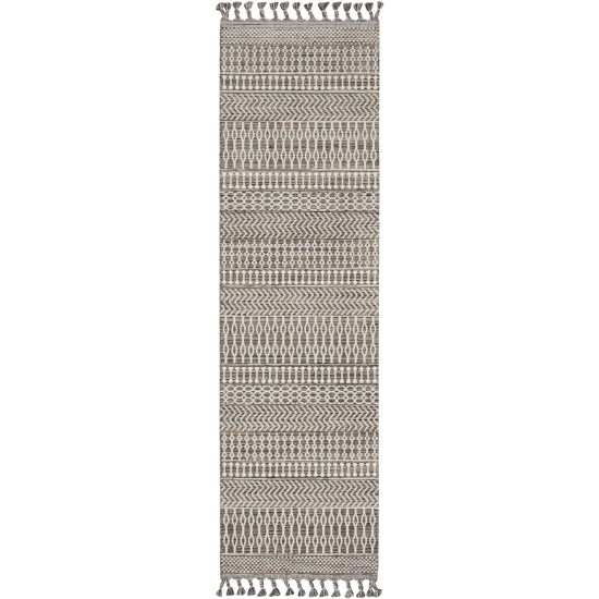 Nourison Asilah ASI04 Runner Rug, Mocha/Ivory, 2'2" x 8'2"