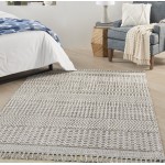 Nourison Asilah ASI04 Area Rug, Mocha/Ivory, 5'3" x 7'11"