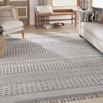 Nourison Asilah ASI04 Area Rug, Mocha/Ivory, 9' x 12'2"