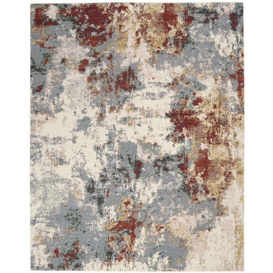 Nourison Artworks ATW01 Area Rug, Slate/Multicolor, 7'9" x 9'9"